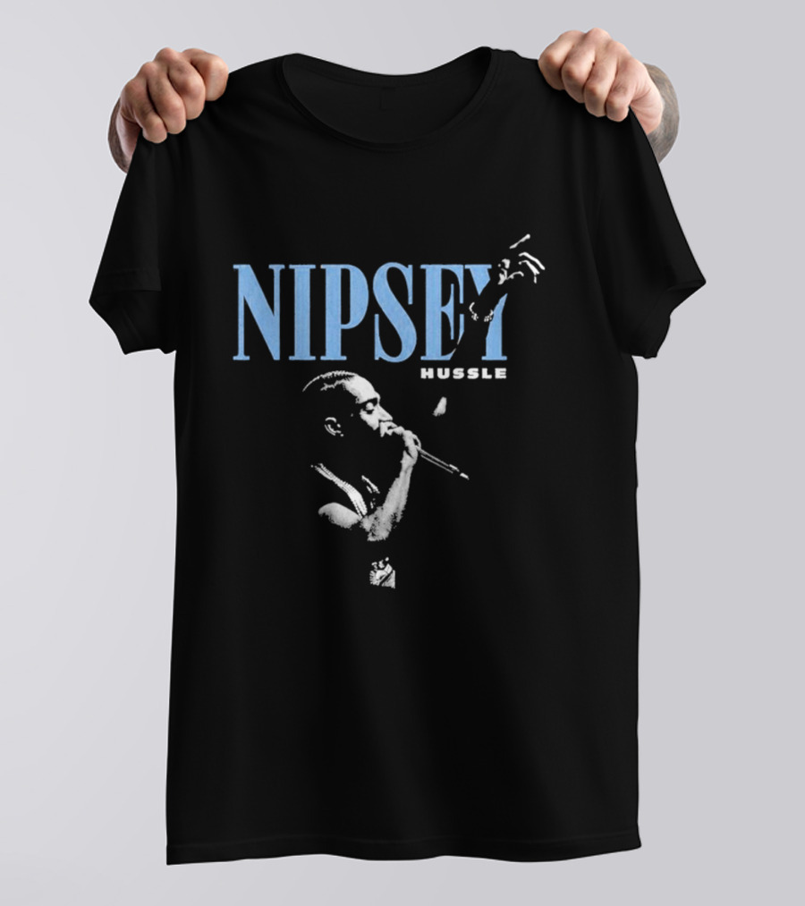 Nipsey Hussle Prolific Blue Microphone T-Shirt