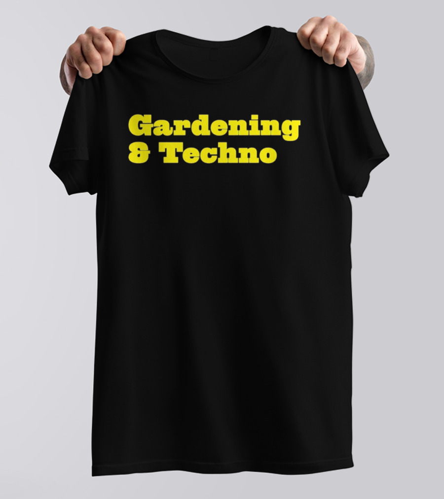 Gardening And Techno Bold Yellow T-Shirt