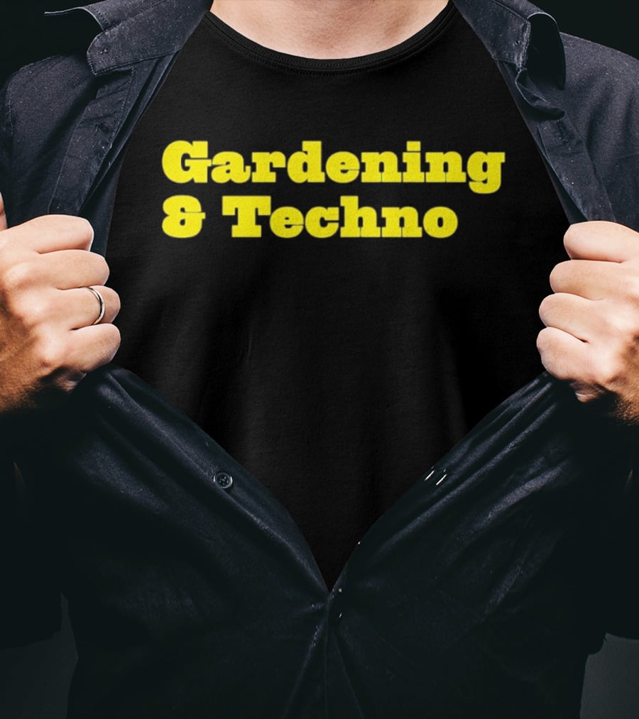 Gardening And Techno Bold Yellow T-Shirt