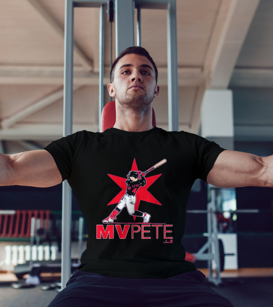 MVPete Baseball Player 4 AFMS Red Star T-Shirt