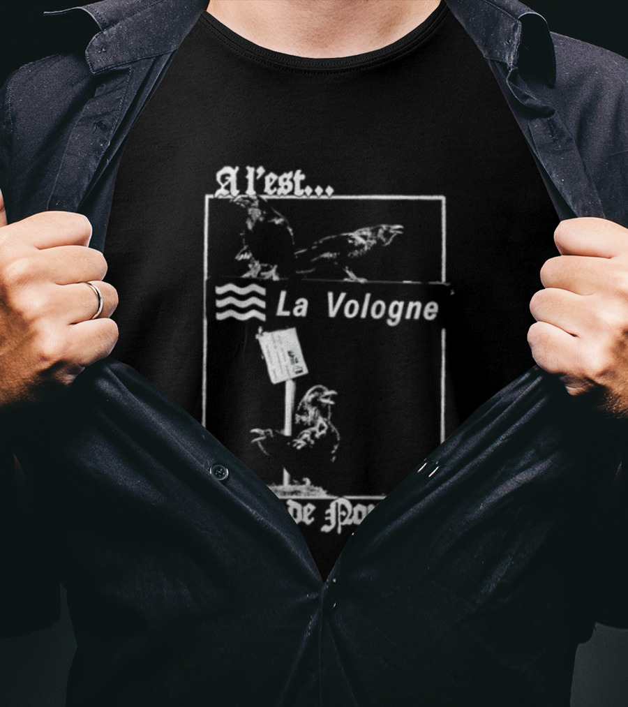 A L'Est La Vologne Rien De Nouveau Raven T-Shirt