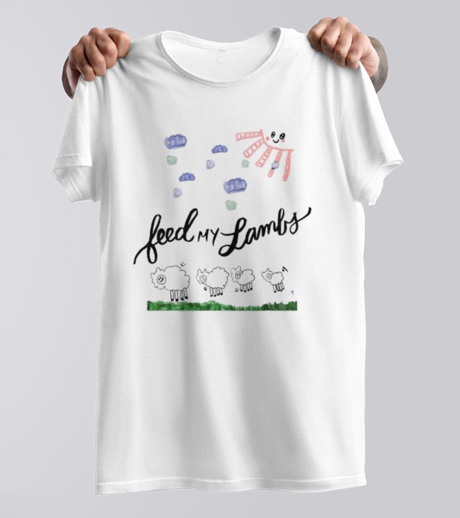 2819 Store Feed My Lambs Sheep Clouds Sun T-Shirt