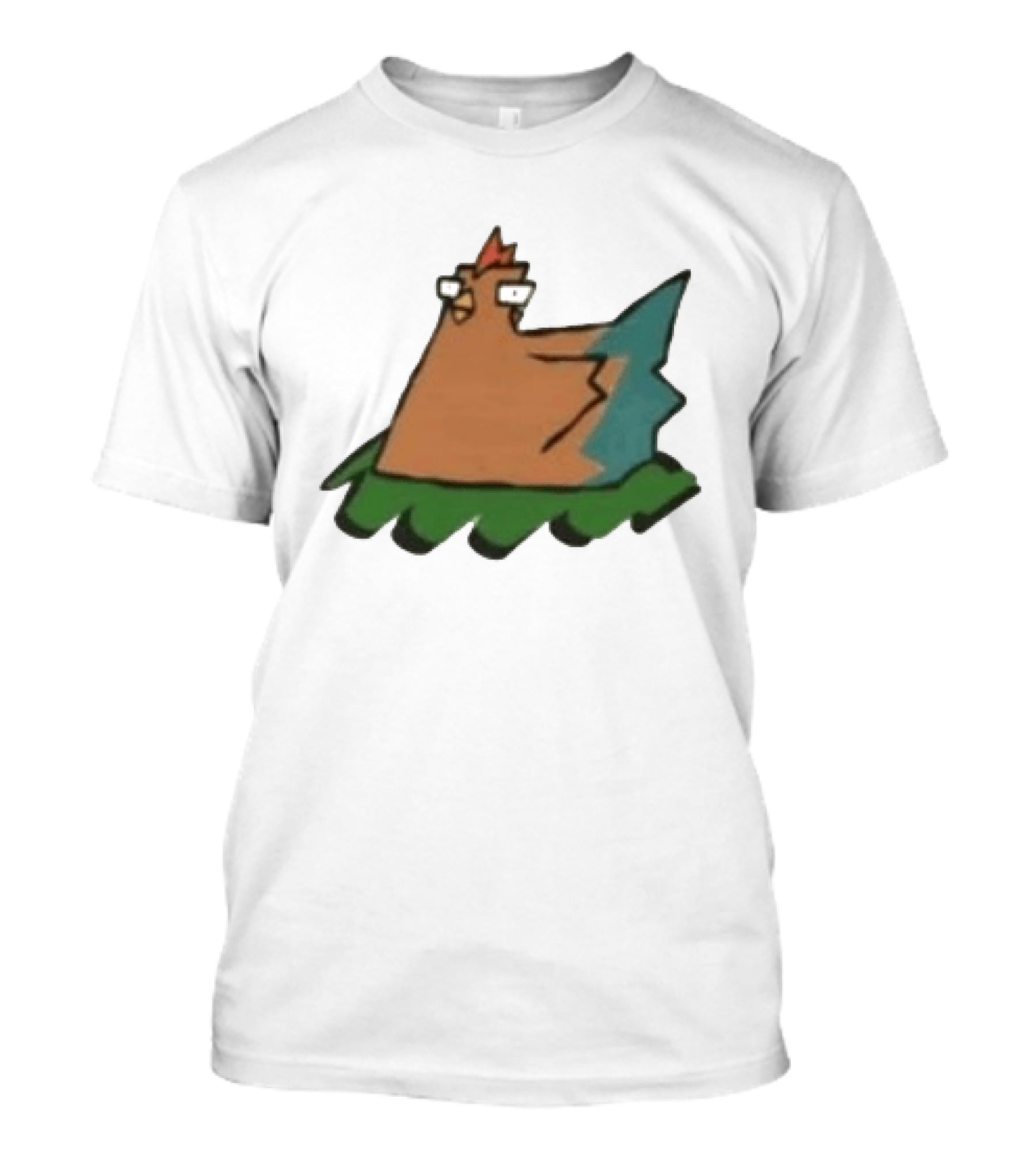 Cartoon Chicken In Nest Bird T-Shirt