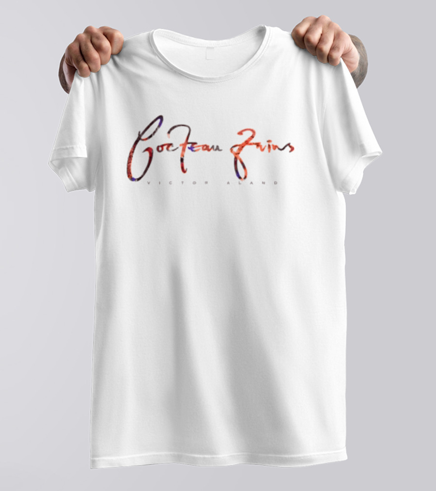 Cocteau Twins Victorialand Textual Design In Vibrant Multicolor T-Shirt