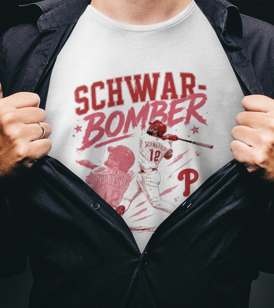 Schwar Bomber Kyle Schwarber Philadelphia Phillies Baseball T-Shirt