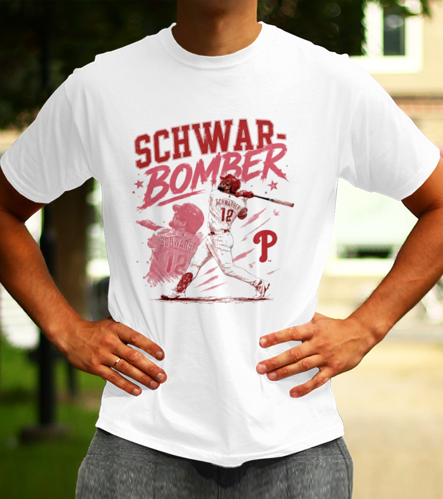 Schwar Bomber Kyle Schwarber Philadelphia Phillies Baseball T-Shirt