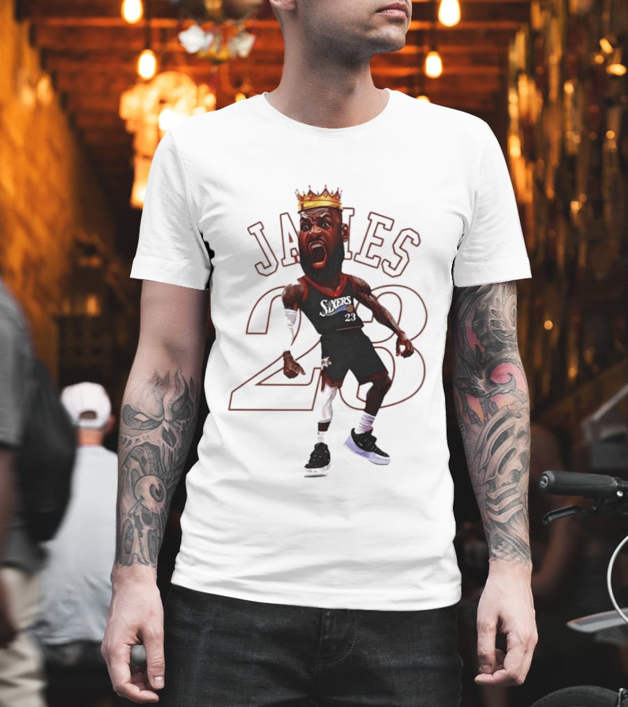 LeBron James Philadelphia Sixers 23 King Basketball Legend T-Shirt