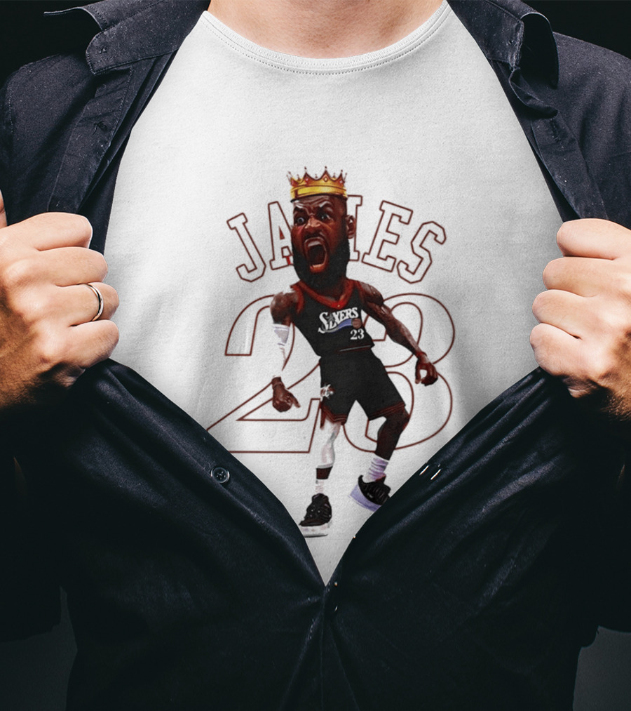LeBron James Philadelphia Sixers 23 King Basketball Legend T-Shirt