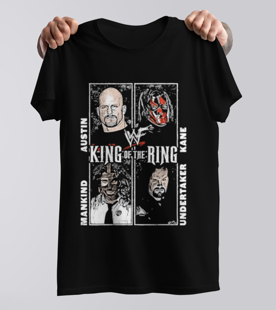 WWF King Of The Ring Austin Kane Mankind Undertaker T-Shirt