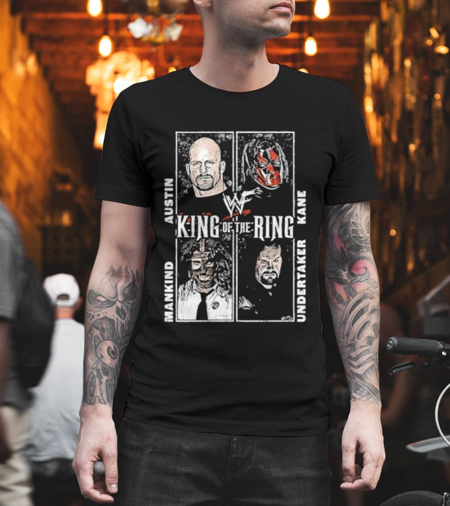 WWF King Of The Ring Austin Kane Mankind Undertaker T-Shirt