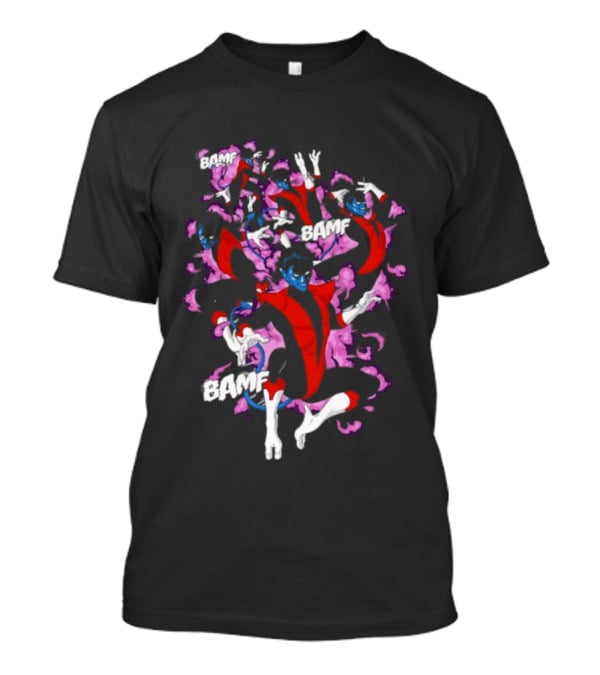 Bamf Nightcrawler Comic Smoke Effect X Men T-Shirt