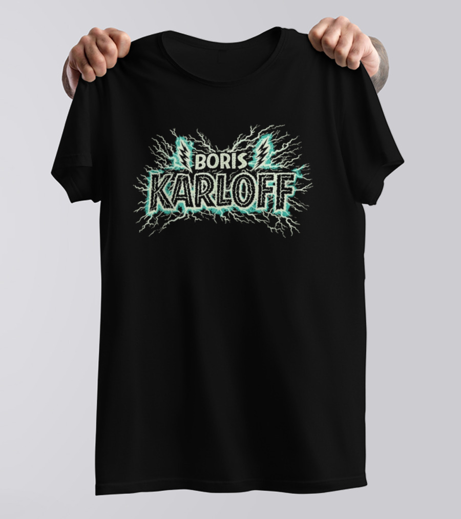 Boris Karloff Lightning Bolt Electric T-Shirt