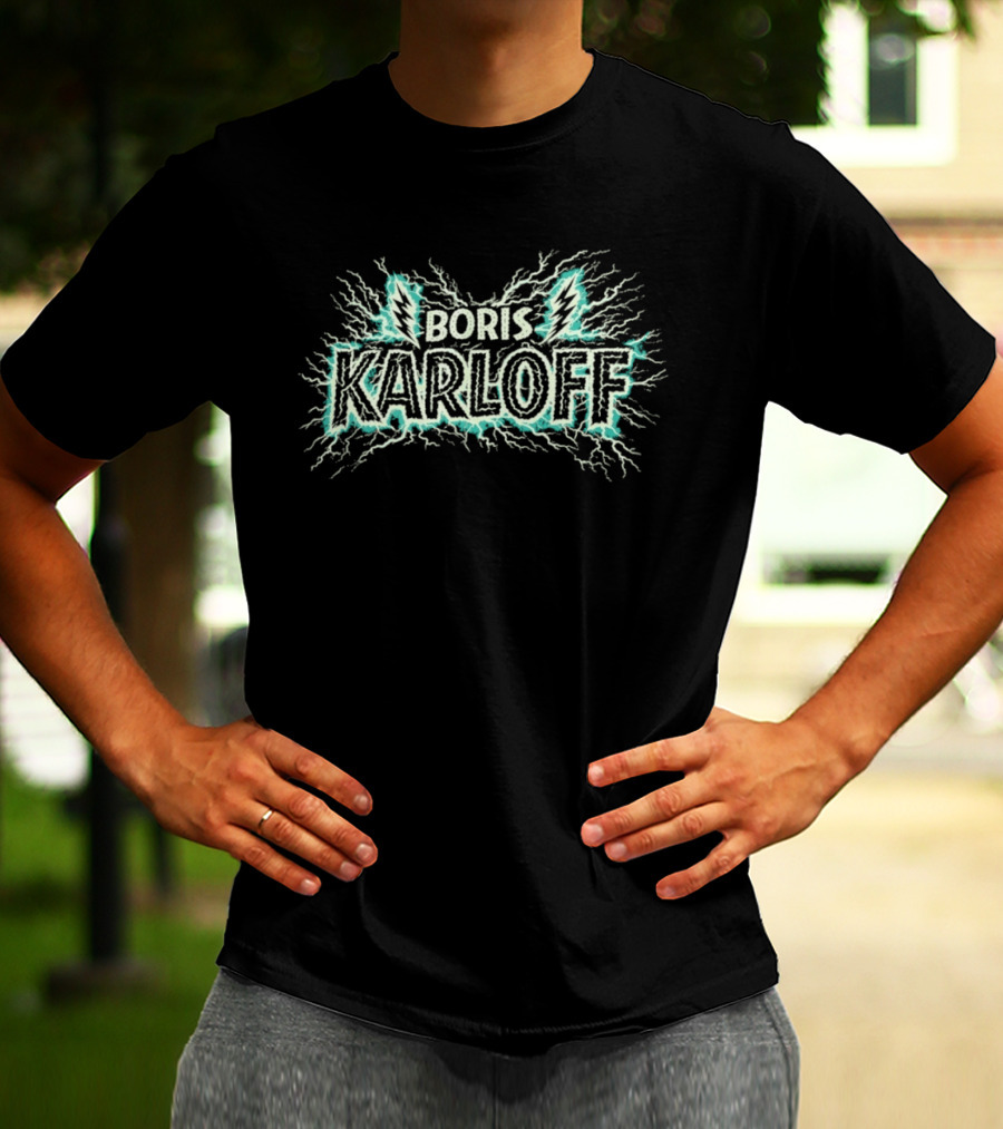 Boris Karloff Lightning Bolt Electric T-Shirt