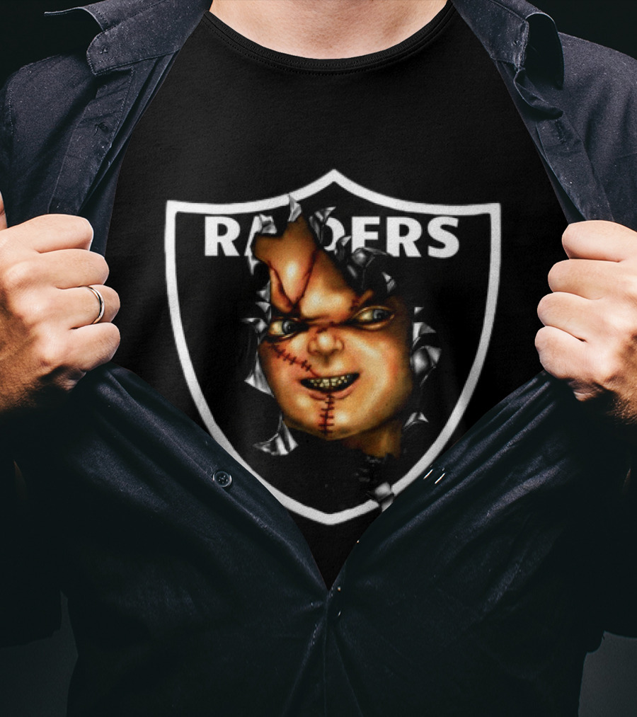 BruceDropEmOff 2000s Raiders Chucky Doll Raiders T-Shirt