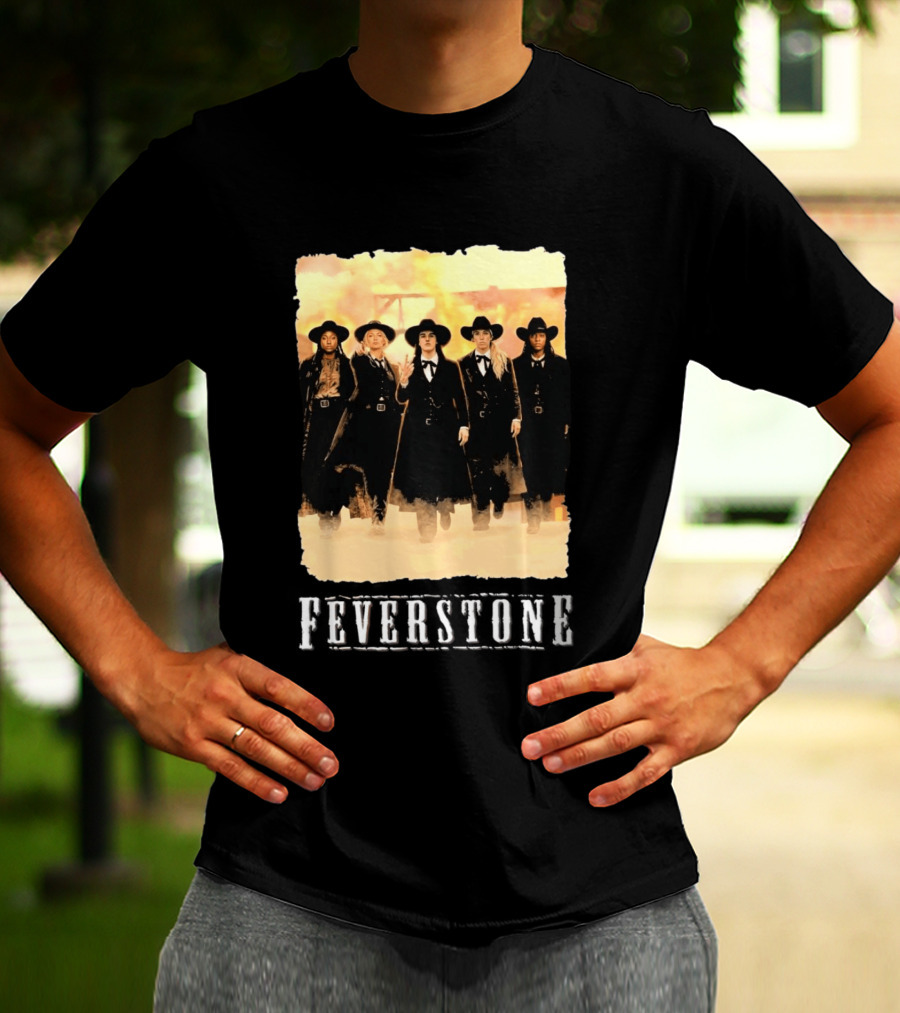 Feverstone Western Style Group In Cowboy Hats T-Shirt