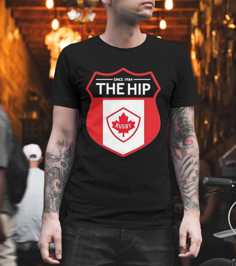 Canada Rugby The Hip Since 1984 Shield Maple Leaf Rugby T-Shirt