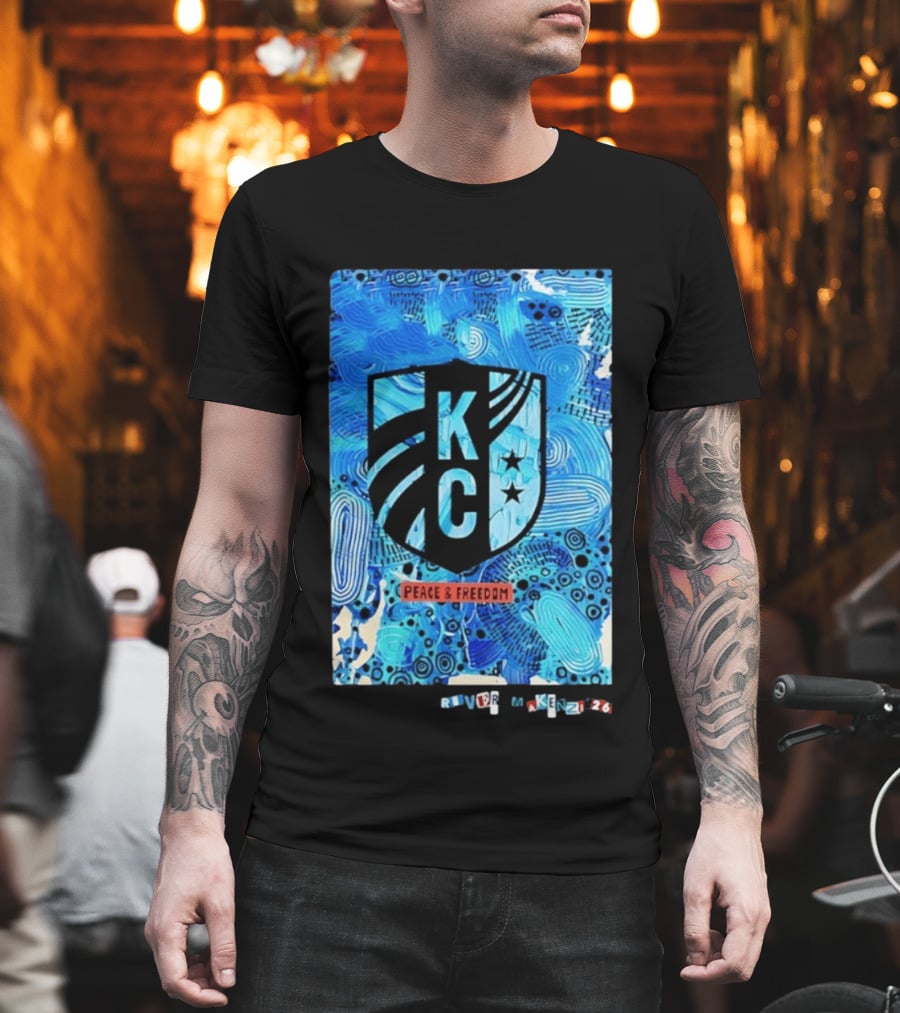 Kansas City Current KC Peace And Freedom River Makenzi 2026 T-Shirt