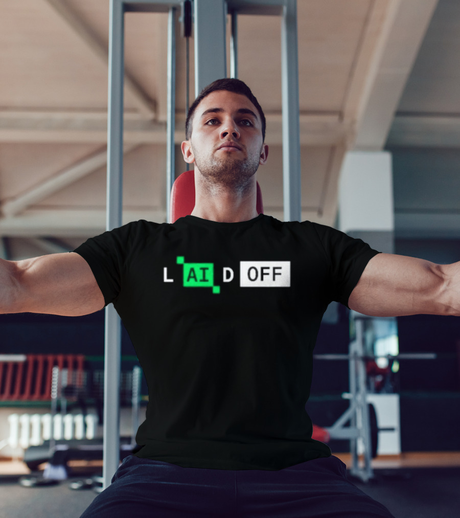 Laid Off AI Artificial Intelligence Tech Layoffs Green Circuit T-Shirt