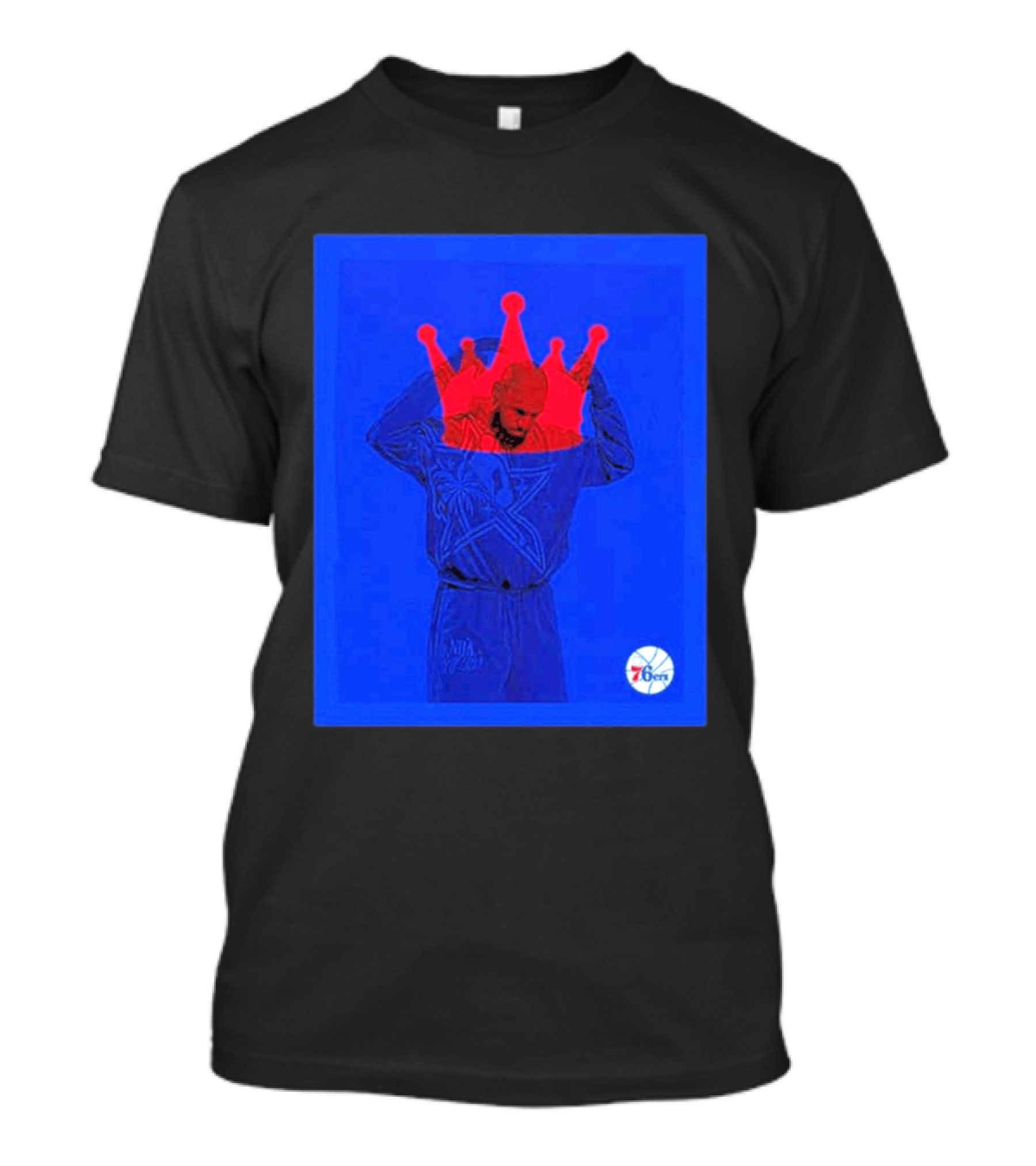 LeBron James NBA All Star Crown Philadelphia 76ers T-Shirt