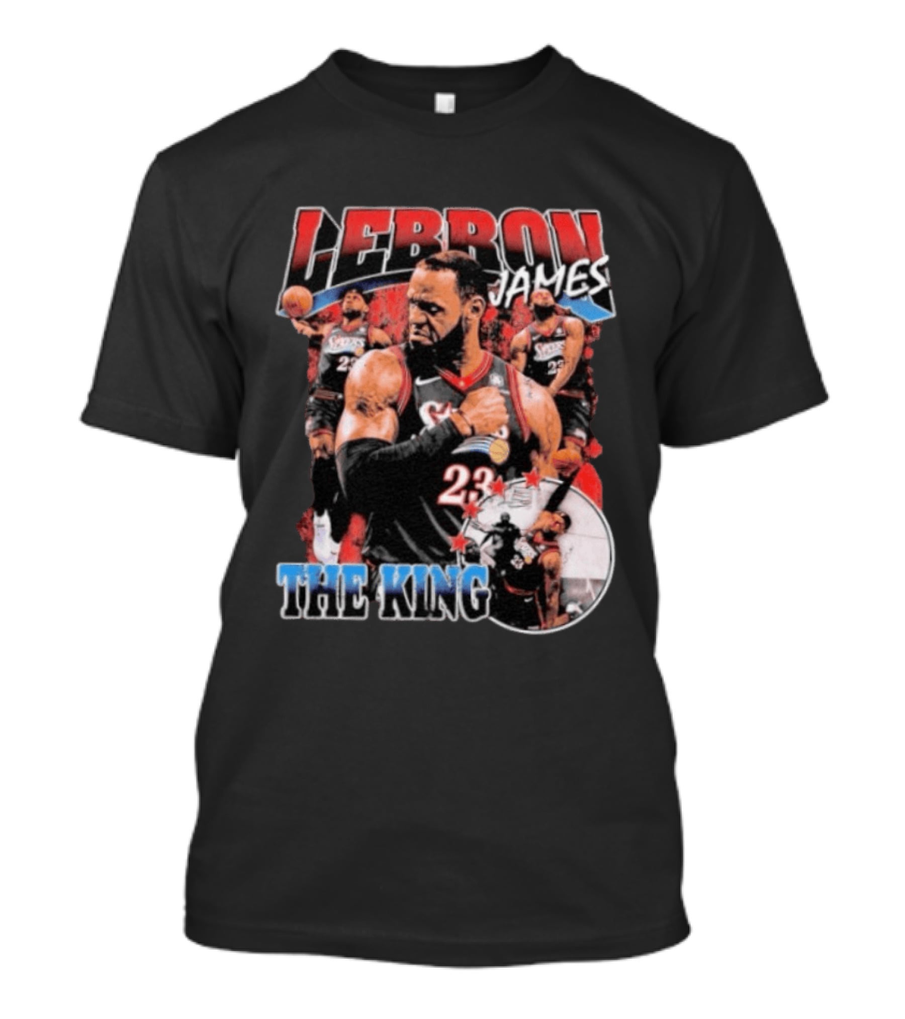 LeBron James The King Sixers 23 Basketball Champion T-Shirt