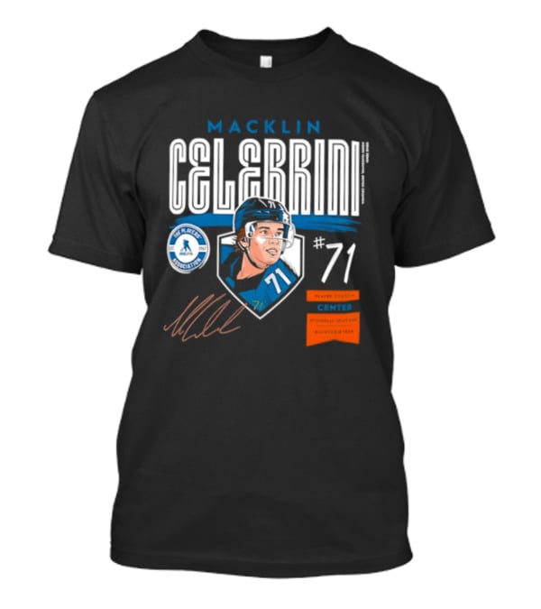Macklin Celebrini 71 NHL Players Association All Rookie Team 2026 Pick T-Shirt