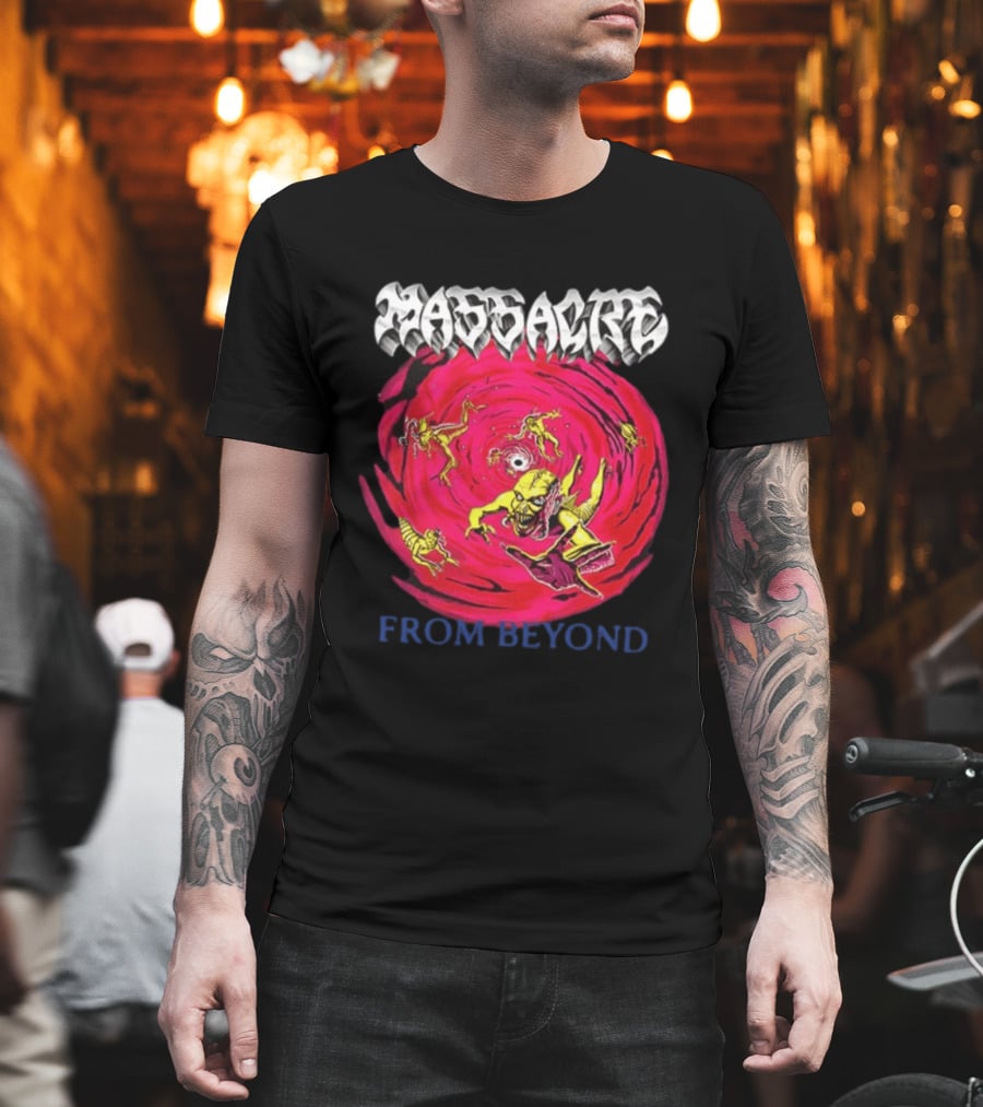 Massacre From Beyond 1991 Two Sided Horror Imagery Team T-Shirt