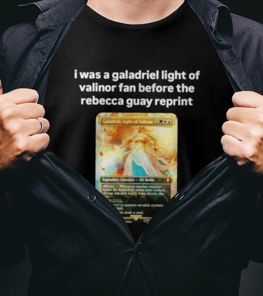 Galadriel Light Of Valinor Magic The Gathering Rebecca Guay Reprint 3/3 Legendary Creature Elf Noble T-Shirt