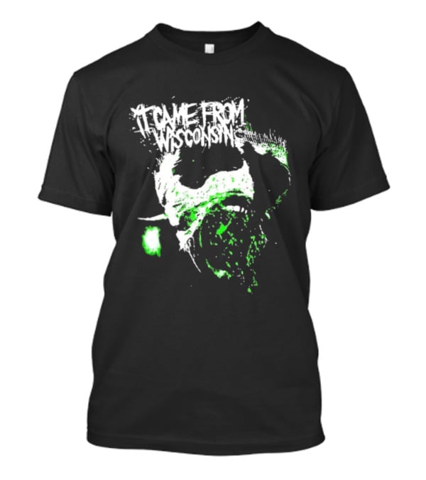 Necromorph It Came From Wisconsin Blast Beat Their Holes Two Sided Horror T-Shirt