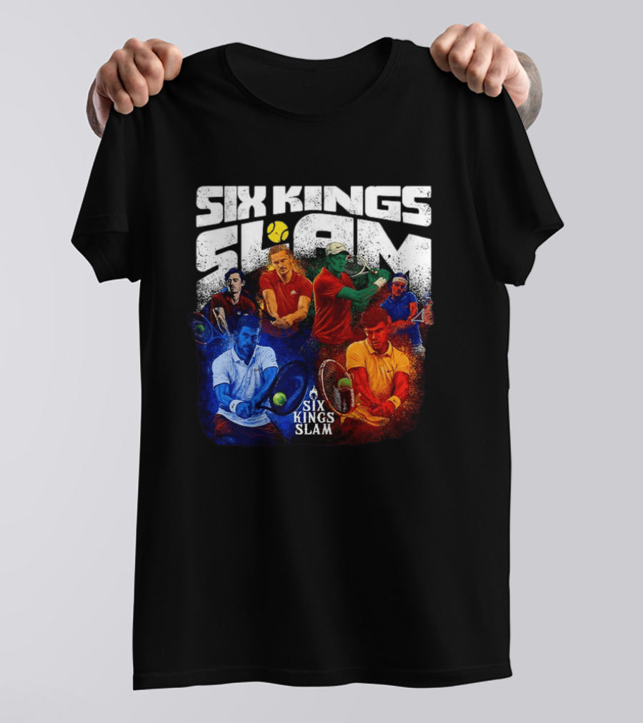 Six Kings Slam Tennis 2026 Iconic Players Edition T-Shirt