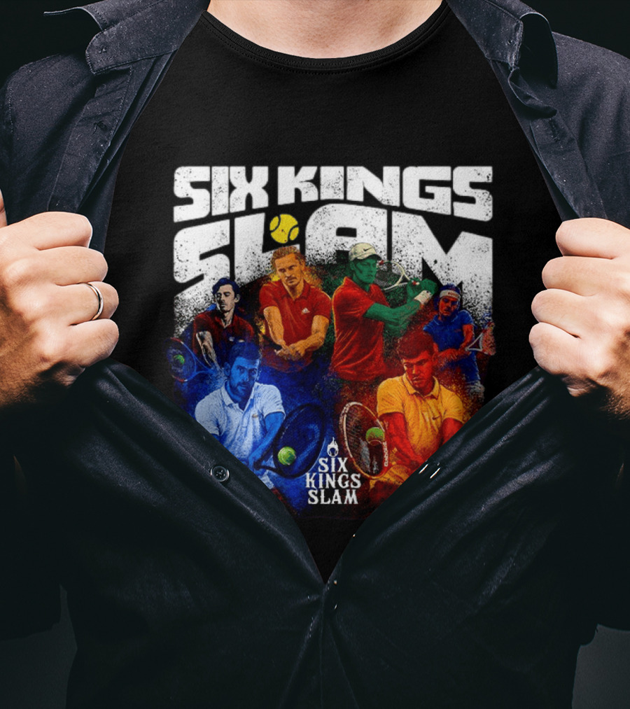 Six Kings Slam Tennis 2026 Iconic Players Edition T-Shirt