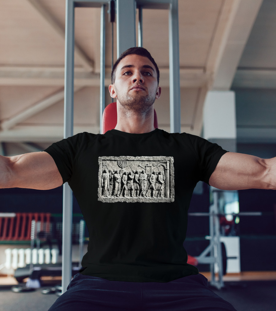 Nick Fuentes Arch Of Titus Menorah Relief Roman Soldiers T-Shirt