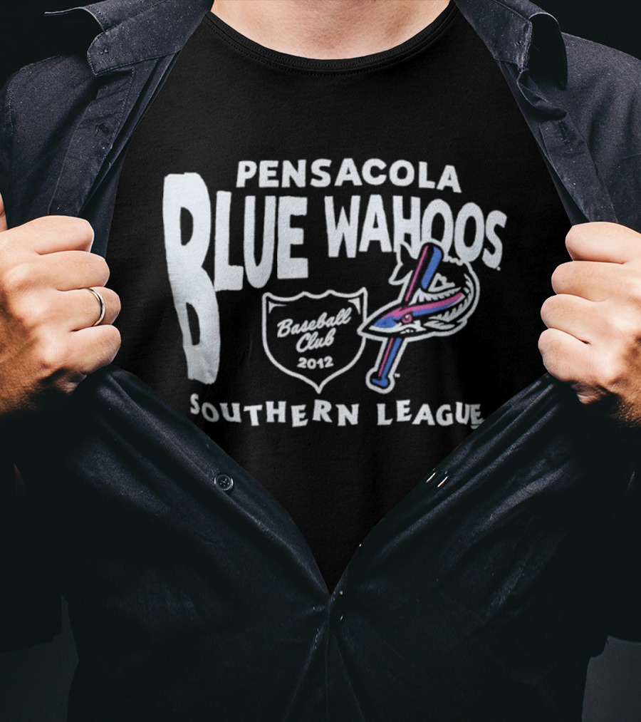 Pensacola Blue Wahoos Baseball Club 2012 Southern League T-Shirt