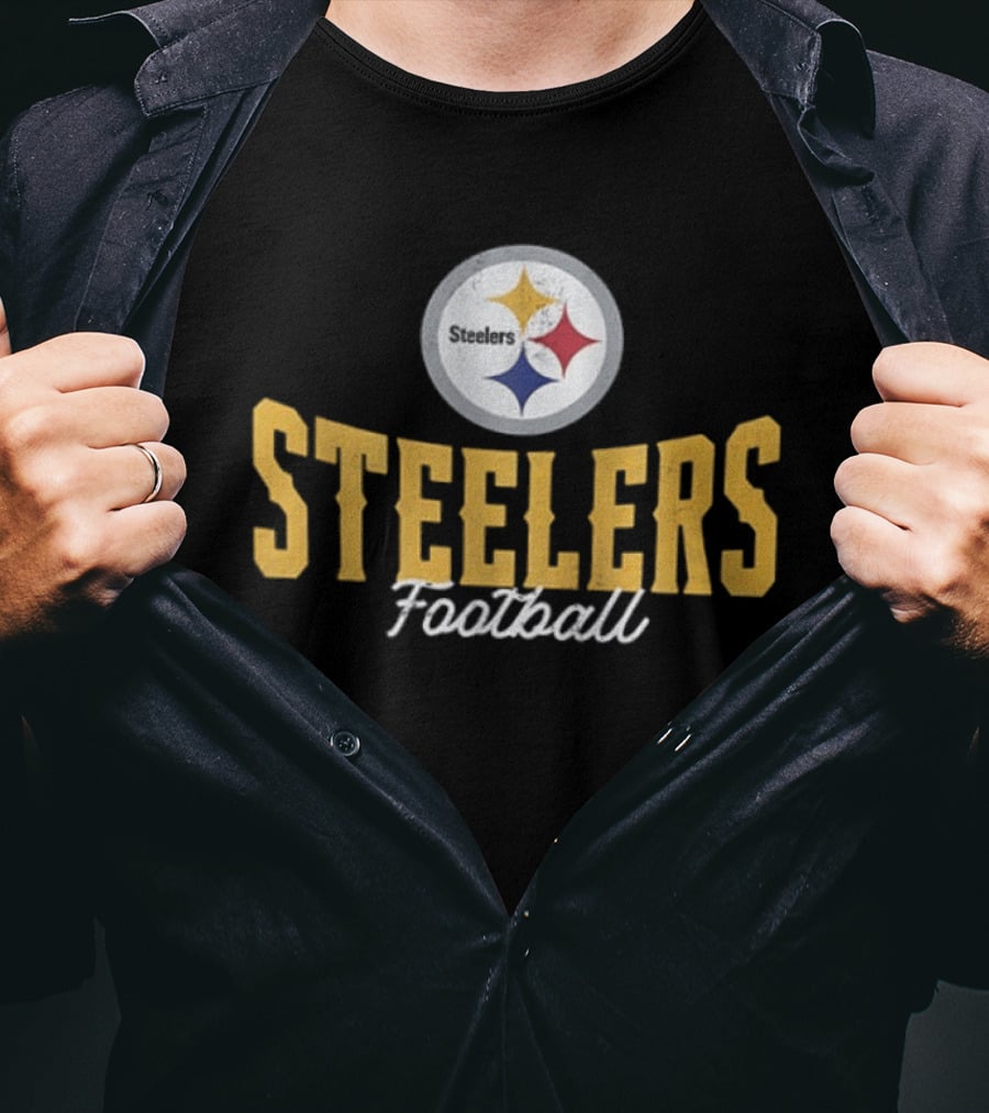 Pittsburgh Steelers Football 1933 AFC North Symbol Steelers Football T-Shirt