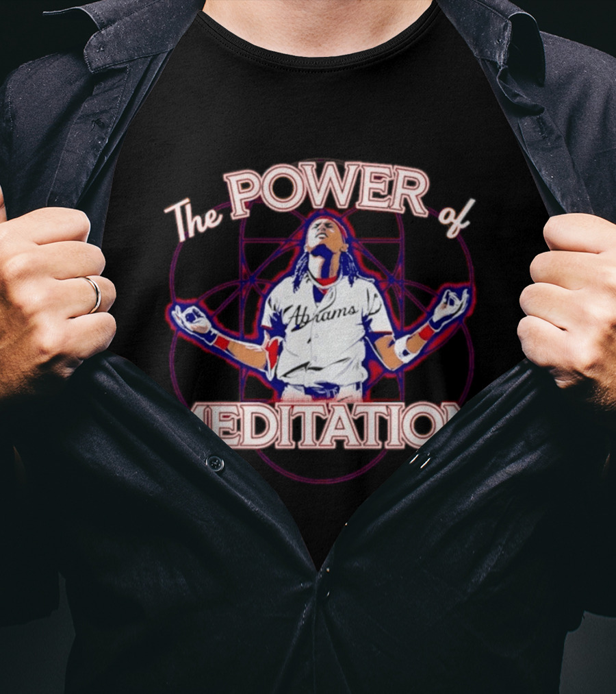 The Power Of Meditation Ronald Acuña Jr. Washington Nationals Celebration T-Shirt