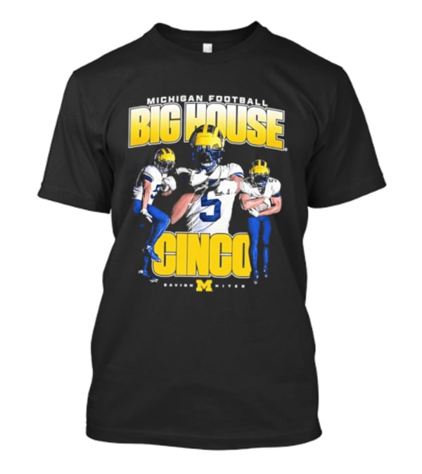 Michigan Wolverines Football Big House Cinco Savion Hiter T-Shirt