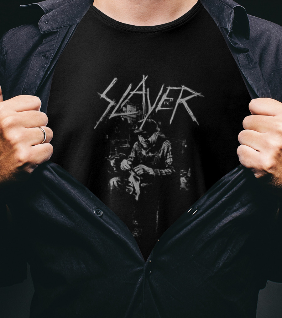 Slayer X Hate Couture Dead Skin Mask I'll Keep You Forever Two Sided T-Shirt