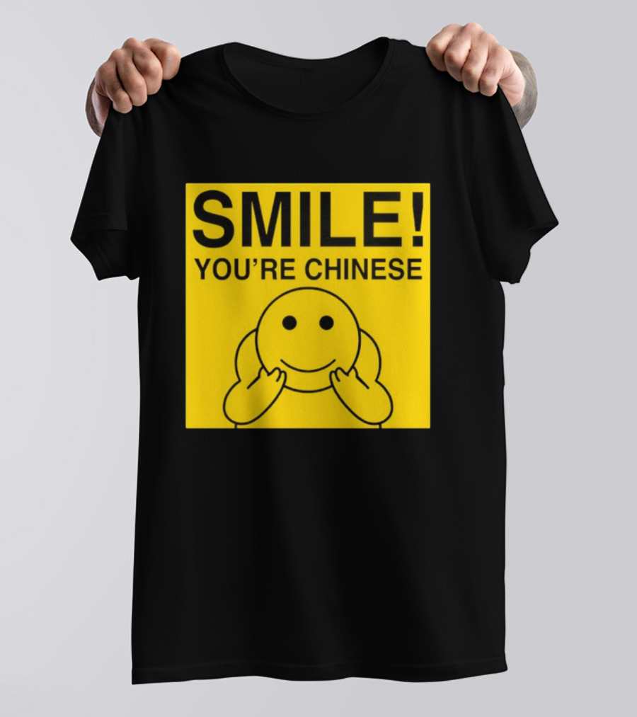 SMILE You're Chinese Sticker Emoticon Sign Yellow T-Shirt