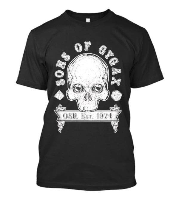 Sons Of Gygax OSR Est 1974 Skull T-Shirt
