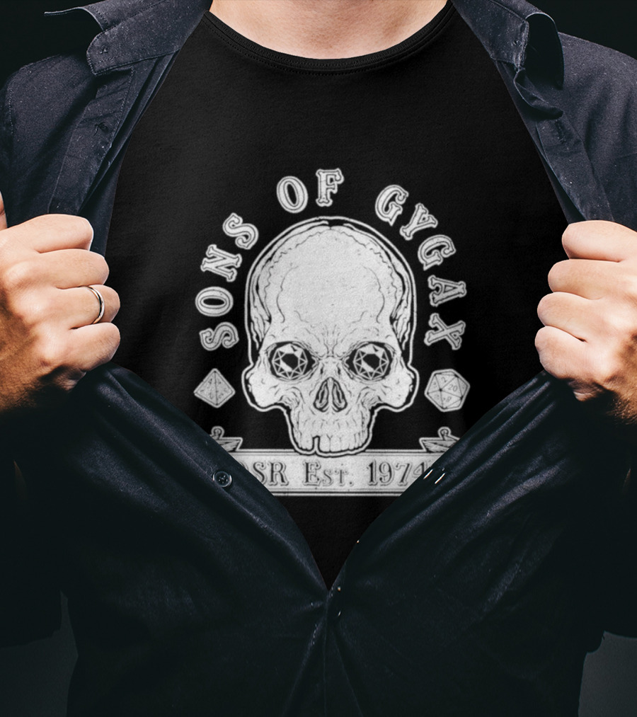 Sons Of Gygax OSR Est 1974 Skull T-Shirt