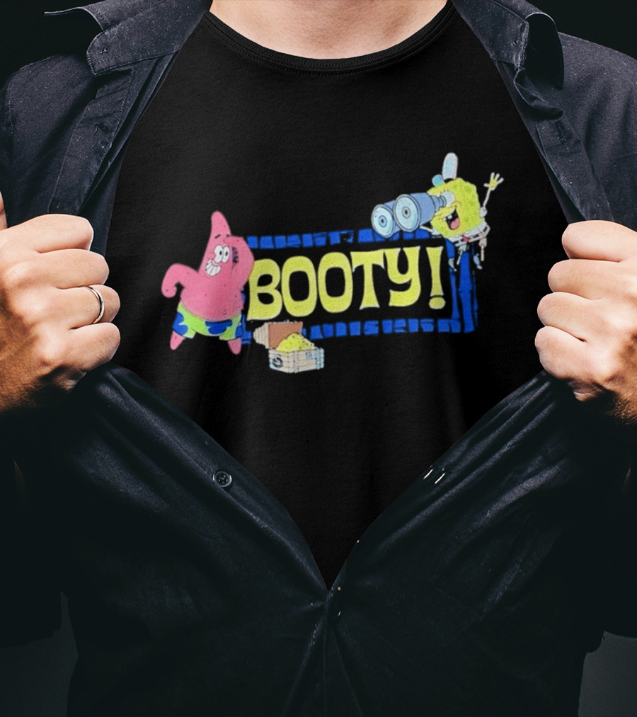Sponge And Patrick Star Booty Treasure Hunt Adventure T-Shirt