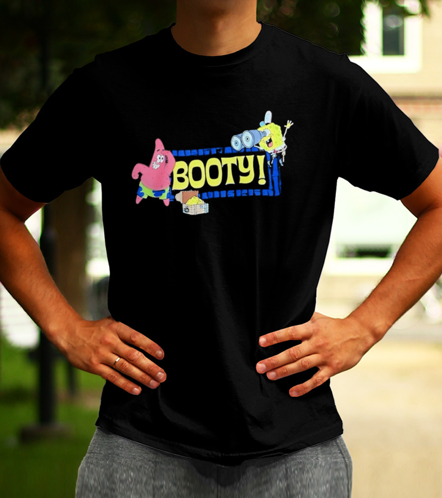Sponge And Patrick Star Booty Treasure Hunt Adventure T-Shirt