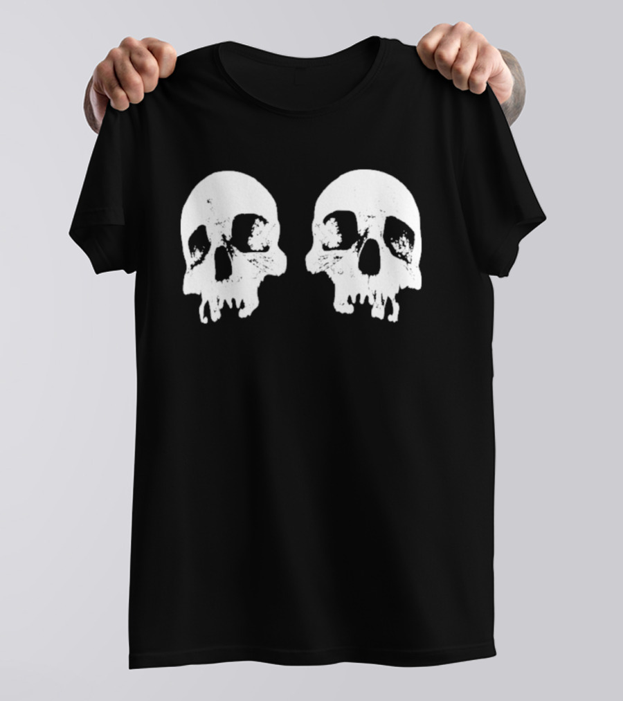 The Royals Alexandra Park Skull White Dual Skulls T-Shirt