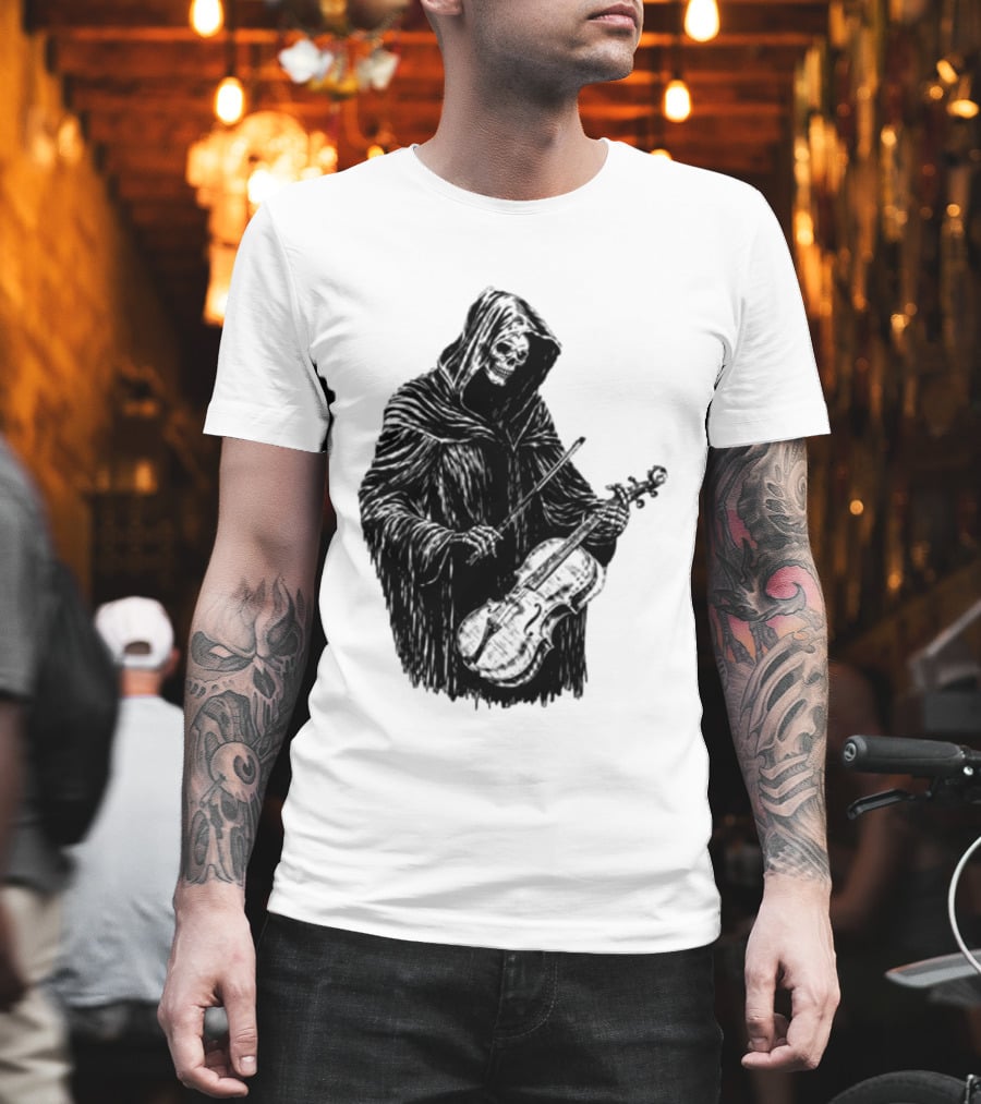Avenged Sevenfold A7X North American Tour 2026 At Peace Tour Dates Grim Reaper Playing Violin T-Shirt