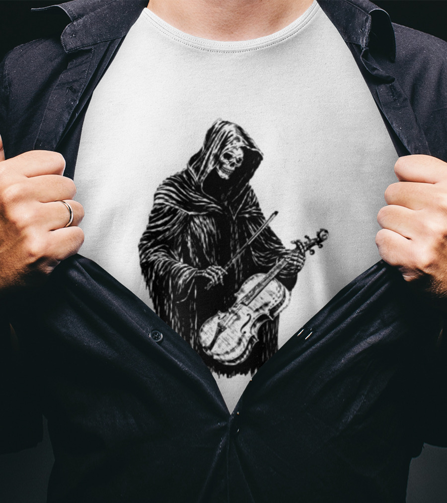 Avenged Sevenfold A7X North American Tour 2026 At Peace Tour Dates Grim Reaper Playing Violin T-Shirt