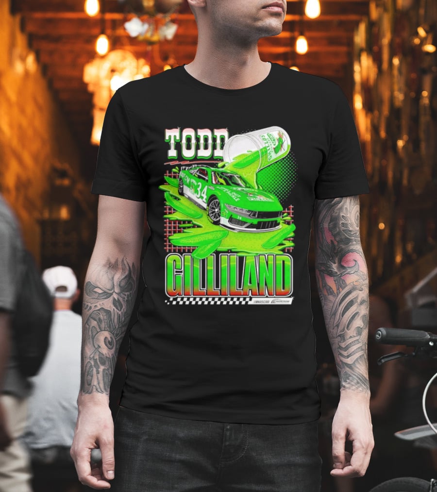 Todd Gilliland NASCAR 34 Pickle Juice Racing Car Victory 2026 T-Shirt