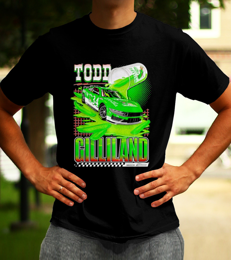Todd Gilliland NASCAR 34 Pickle Juice Racing Car Victory 2026 T-Shirt