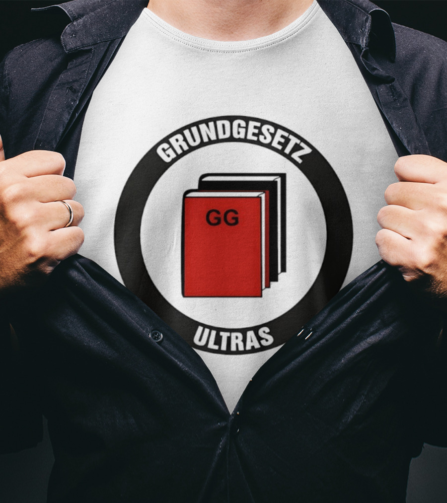 Grundgesetz Ultras GG Book Emblem German Constitution T-Shirt