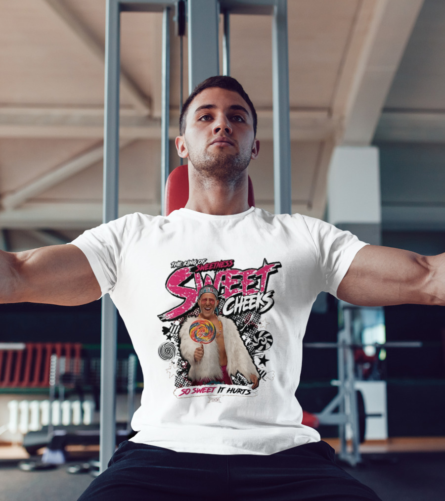 The King Of Sweetness Sweet Cheeks So Sweet It Hurts Lollipop Fur Jacket T-Shirt