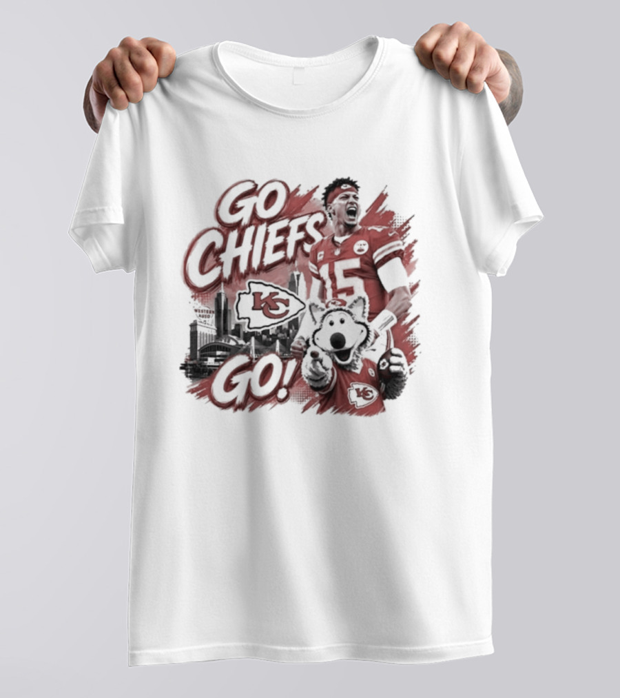Go Chiefs Go Patrick Mahomes KC Wolf Kansas City Chiefs T-Shirt