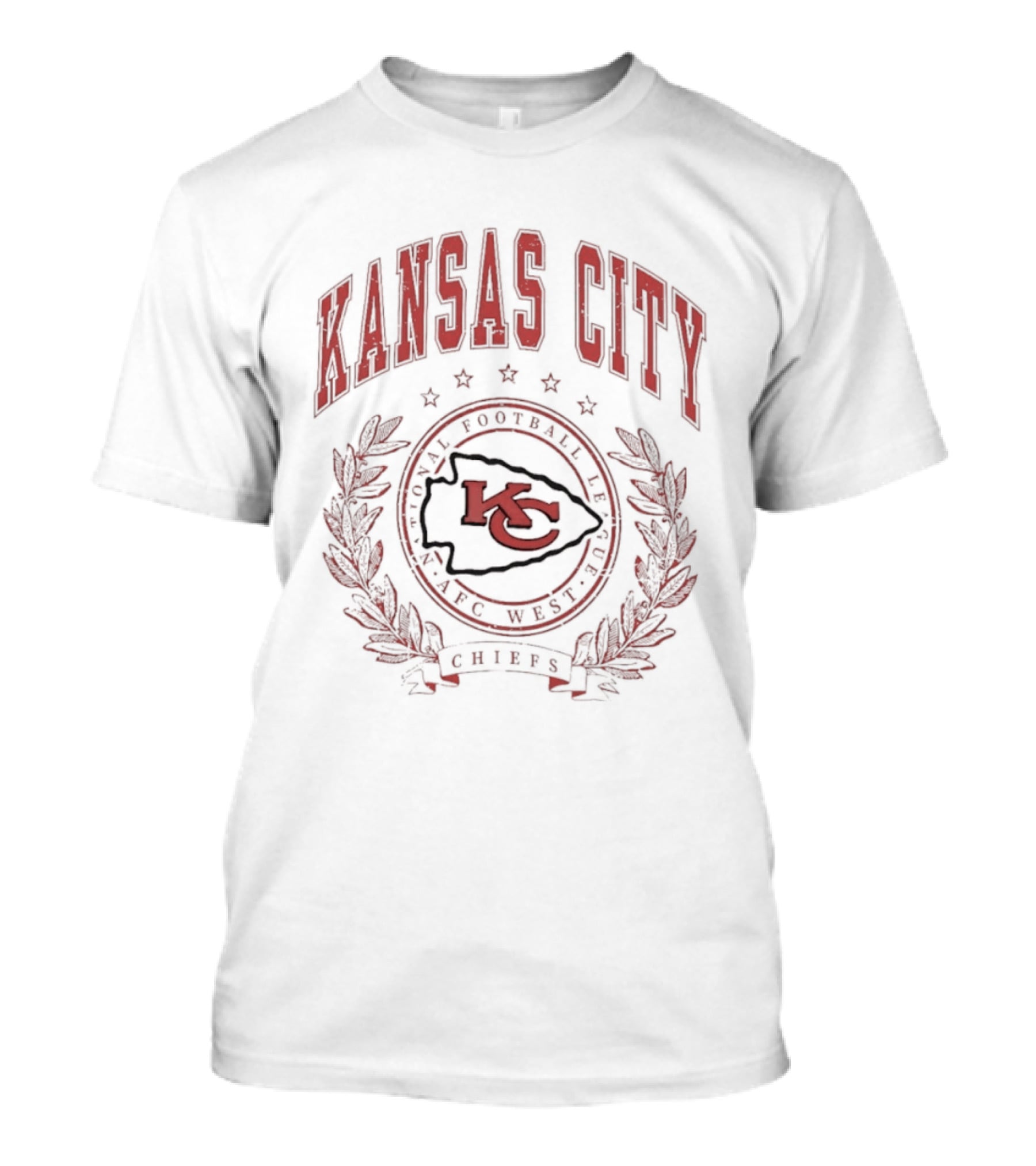 Kansas City Chiefs NFL Football Logo AFC West Team T-Shirt